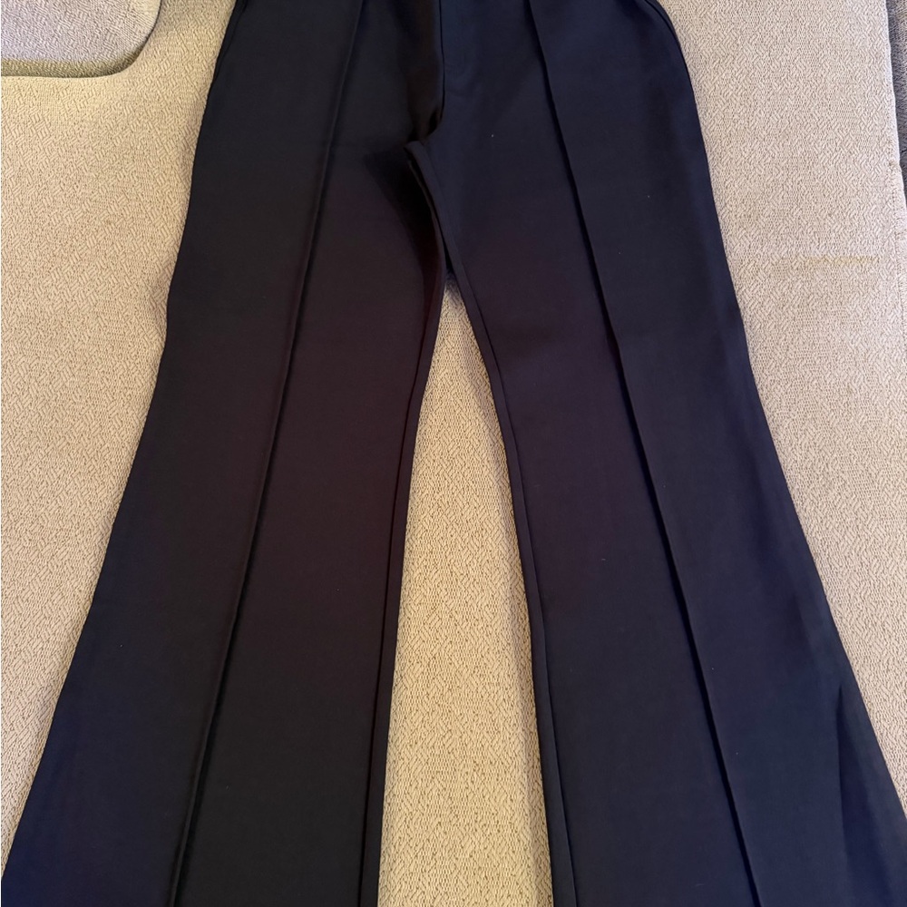SPANX Elegant Navy Wide Leg Trousers